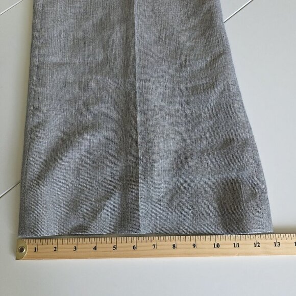 Kasper Dress Pants Womens 18 Heathered Gray Linen Blend Lined Slacks Career VTG - Picture 8 of 16